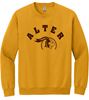 Picture of Alter High School - Adult/Unisex - Heavyblend Crewneck Sweatshirt w/ Logo Choice by Gildan 18000 - Gold