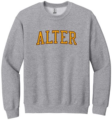 Picture of Alter High School - Adult/Unisex - Heavyblend Crewneck Sweatshirt w/ Logo Choice by Gildan 18000 - Sports Grey