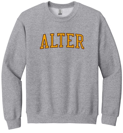 Picture of Alter High School - Adult/Unisex - Heavyblend Crewneck Sweatshirt w/ Logo Choice by Gildan 18000 - Sports Grey