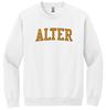 Picture of Alter High School - Adult/Unisex - Heavyblend Crewneck Sweatshirt w/ Logo Choice by Gildan 18000 - White