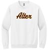 Picture of Alter High School - Adult/Unisex - Heavyblend Crewneck Sweatshirt w/ Logo Choice by Gildan 18000 - White
