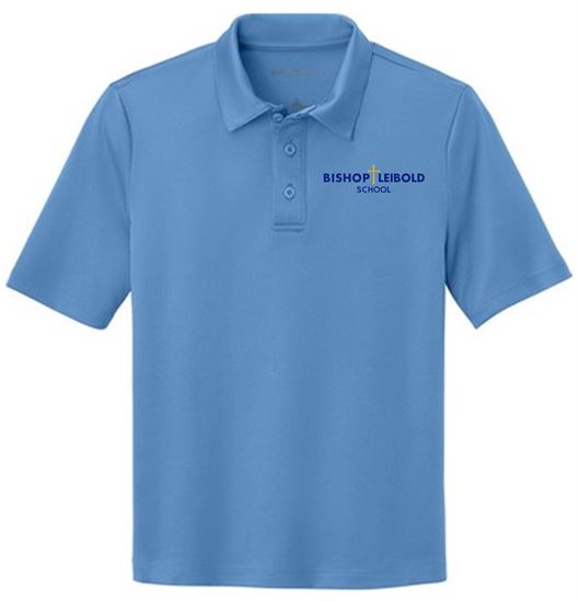 Picture of Bishop Leibold - Youth  - Dri Fit Short Sleeve Uniform Polo by Sport Tek - Y540 Carolina Blue