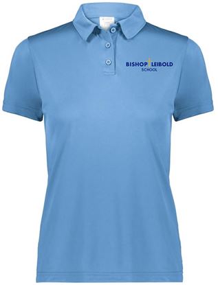 Picture of Bishop Leibold - Ladies - Dri Fit Short Sleeve Uniform Polo by Augusta 5019 - Columbia Blue or White