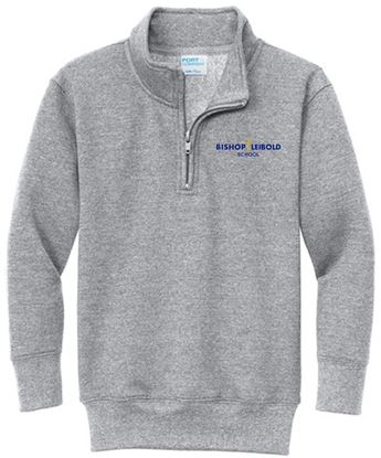 Picture of Bishop Leibold - Youth - Uniform 1/4 Zip Fleece Sweatshirt  PC78YQ - Athletic Heather