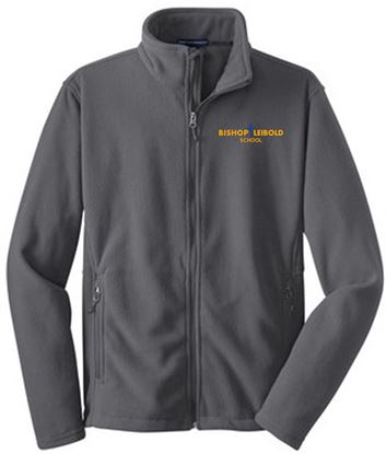 Picture of Bishop Leibold - Youth/Unisex - Uniform Full Zip Fleece (Y)F217  - Charcoal Grey