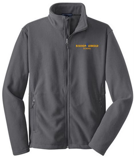 Picture of Bishop Leibold - Youth/Unisex - Uniform Full Zip Fleece (Y)F217  - Charcoal Grey