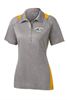 Picture of Bishop Leibold - Ladies - Performance Polo by Sport Tek LST665 - Heather Grey/Gold