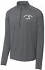 Picture of Bishop Leibold - Unisex - Wicking 1/4 Zip Pullover by Sport Tek ST850 - Heather Charcoal Grey, Navy, Royal, White
