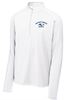 Picture of Bishop Leibold - Unisex - Wicking 1/4 Zip Pullover by Sport Tek ST850 - Heather Charcoal Grey, Navy, Royal, White