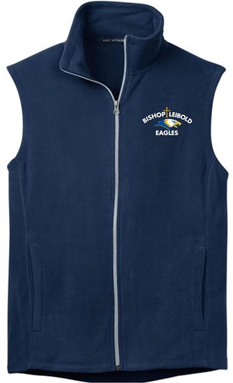 Picture of * NEW COLOR ADDED! Bishop Leibold - Unisex - Microfleece Vest by Port Authority F226 - Pearl Grey or Navy