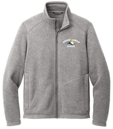Picture of NEW!! Bishop Leibold - Unisex -  Full Zip Arc Sweater Fleece Jacket by Port Authority - F428 - Grey Smoke