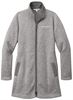 Picture of Bishop Leibold -  Ladies - Arc Sweater Fleece Long Jacket by Port Authority L425 -  Grey Smoke