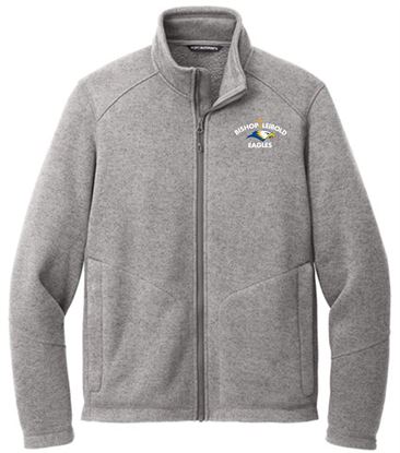 Picture of NEW!!! Bishop Leibold  Full Zip Arc Fleece Sweater Jacket  by Port Authority - F428 - Smoke Grey