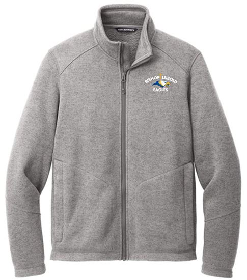 Picture of NEW!!! Bishop Leibold  Full Zip Arc Fleece Sweater Jacket  by Port Authority - F428 - Smoke Grey