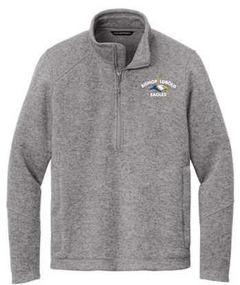 Picture of NEW!!! Bishop Leibold 1/4 Zip Arc Fleece Sweater by Port Aurthority - F426 - Smoke Gre