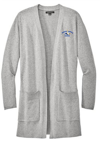 Picture of NEW!!! Bishop Leibold  Ladies Open-Front Cardigan Sweater by Mercer+Mettle - MM3023 - Grey Heather