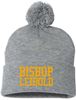 Picture of NEW COLORS!!  Bishop Leibold - Pom Knit Hat by Sportsman SP15 - Gold, Grey, Navy, or Roayl