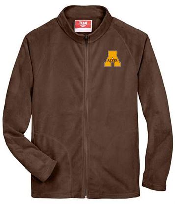 Picture of Alter - Unisex Full Zip Campus Micro Fleece Jacket by Team USA - TT90 - Brown