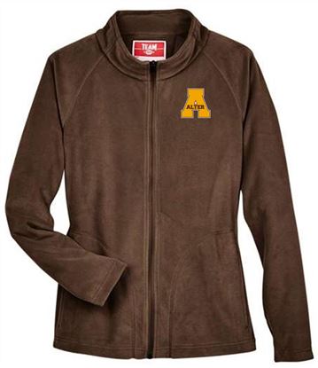 Picture of Alter - Ladies Full Zip Campus Micro Fleece Jacket by Team USA - TT90W - Brown