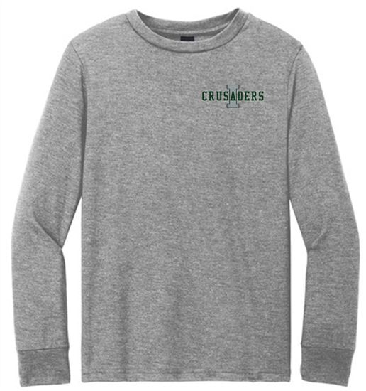 Picture of NEW!! Incarnation - Youth/Unisex Long Sleeve Gym Tee by District DT132y/DM132 - Grey Frost