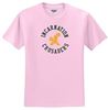 Picture of New!! Incarnation - Youth/Unisex - Short Sleeve Tee 2 Color Circle Logo by Jerzees 29M(B) - Ash, Athletic Heather, Classic Pink, Gold, or White