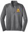 Picture of Alter - Unisex - Sport Wick Stretch 1/4 Zip Pullover w/ Logo Choice by Sport Tek ST850 - Charcoal Heather Grey