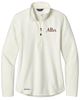 Picture of Alter - Ladies - 1/2 Zip Microfleece Jacket w/ Logo Choice by Eddie Bauer EB227 - Ivory