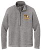 Picture of Alter - Unisex - Arc Sweater Fleece 1/4 Zip w/ Logo Choice by Port Authority F426 - Deep Smoke Heather