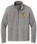Picture of Alter - Unisex - Arc Sweater Fleece 1/4 Zip w/ Logo Choice by Port Authority F426 - Deep Smoke Heather