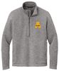 Picture of Alter - Unisex - Arc Sweater Fleece 1/4 Zip w/ Logo Choice by Port Authority F426 - Deep Smoke Heather