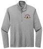 Picture of Alter - Unisex - Endeavor 1/4-Zip Pullover w/ Logo Choice by Sport-Tek ST469 - Light Grey Heather