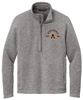 Picture of Alter - Unisex - Arc Sweater Fleece 1/4 Zip w/ Logo Choice by Port Authority F426 - Deep Smoke Heather