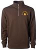 Picture of Alter - Unisex - Midweight 1/4 Zip Pullover w/ Logo Choice by Independent Trading Co. - SS4600QZ - Brown