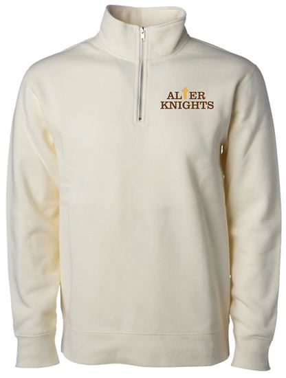Picture of NEW!! Alter - Unisex - Midweight 1/4 Zip Pullover w/ Logo Choice by Independent Trading Co. -  SS4600QZ - Bone