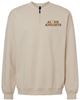 Picture of Alter - Ladies - Softstyle Midweight 1/4  Zip Sweatshirt w/ Logo Chocie by Gildan SF008 - Sand