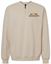 Picture of NEW!! Alter - Unisex - Softstyle Midweight 1/4  Zip Sweatshirt w/ Logo Chocie by Gildan SF008 - Sand