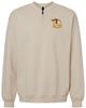 Picture of Alter - Ladies - Softstyle Midweight 1/4  Zip Sweatshirt w/ Logo Chocie by Gildan SF008 - Sand
