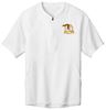 Picture of Alter - Unisex - Repeat 1/2 Zip Short Sleeve Jacket w/ Logo Choice by Sport Tek JST489 - White