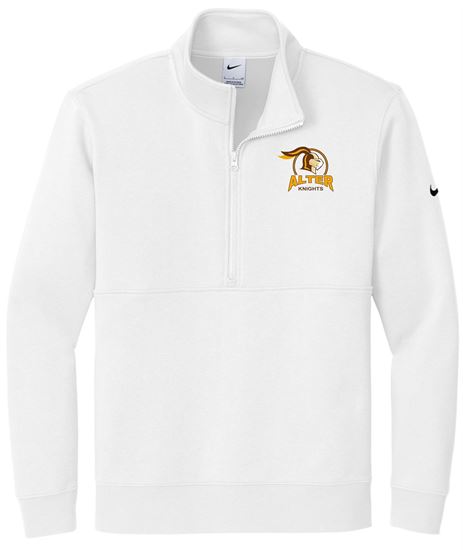 Picture of NEW!! Alter - Unisex - Club Fleece 1/2 Zip w/ Logo Choice by Nike NKDX6718 - White