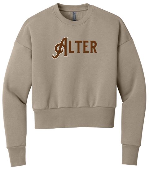Picture of Alter High School - Ladies - Women's Heavyweight Sweatshirt w/ Logo Choice by Next Level - Tan