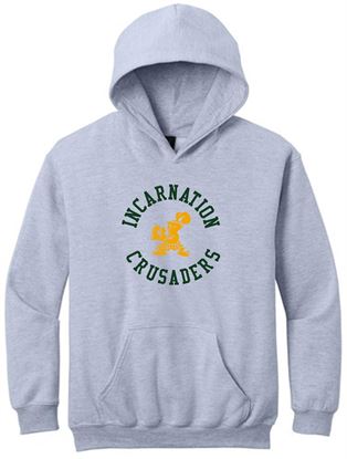 Picture of NEW! Incarnation -  Youth & Adult/Unisex Softstyle Midweight Fleece Hoodie  By Gildan - SF500(B) - Light Pink, Sports Grey, or White