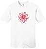 Picture of CinDay Academy - Youth/Unisex - V.I.T. Short Sleeve Tee w/ Flower Logo by District DT6000(Y) - Grey Frost or White