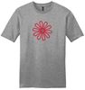Picture of CinDay Academy - Youth/Unisex - V.I.T. Short Sleeve Tee w/ Flower Logo by District DT6000(Y) - Grey Frost or White
