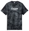 Picture of CinDay Academy - Youth/Unisex - Crystal Tie Dye Tee w/ Logo Choice by Port & Company PC145(Y) -  Black