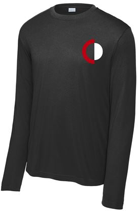 Picture of CinDay Acadamy - Youth/Unisex - Long Sleeve Dri-Fit Tee by Sport Tek (Y)ST350LS - Black, Red, Sliver, or White