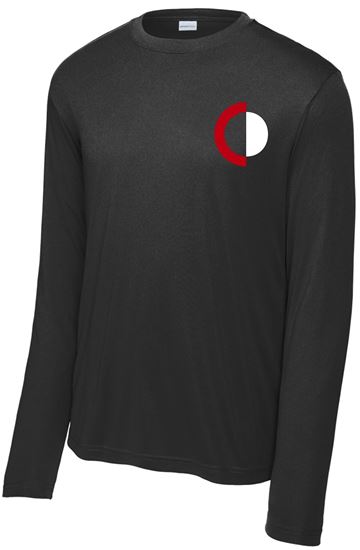 Picture of CinDay Acadamy - Youth/Unisex - Long Sleeve Dri-Fit Tee by Sport Tek (Y)ST350LS - Black, Red, Sliver, or White