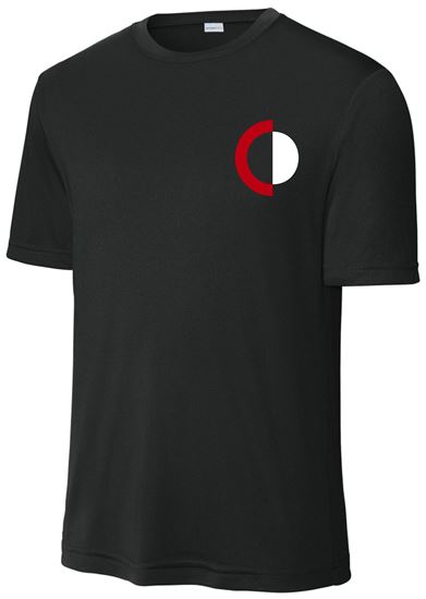Picture of The CinDay Academy - Youth & Adult/Unisex - Dri Fit Short Sleeve Tee by Sports Tek (Y)ST350 - Black, Red, Silver, or White