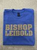 Picture of Bishop Leibold - Youth & Adult/Unisex - DryBlend Short Sleeve Tee with Glitter Logo by Gildan 8000(B) - Royal Heather or White