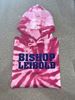Picture of Bishop Leibold - Youth & Adult/Unisex - Tie Dye Hooded Sweatshirt w/ Glitter Logo by Port & Company PC146(Y) - Pink