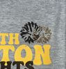 Picture of SDK Cheer - Youth/Unisex - Short Sleeve Tee w/ Partial Glitter Logo by District DT6000(Y) - Light Heather Grey or White